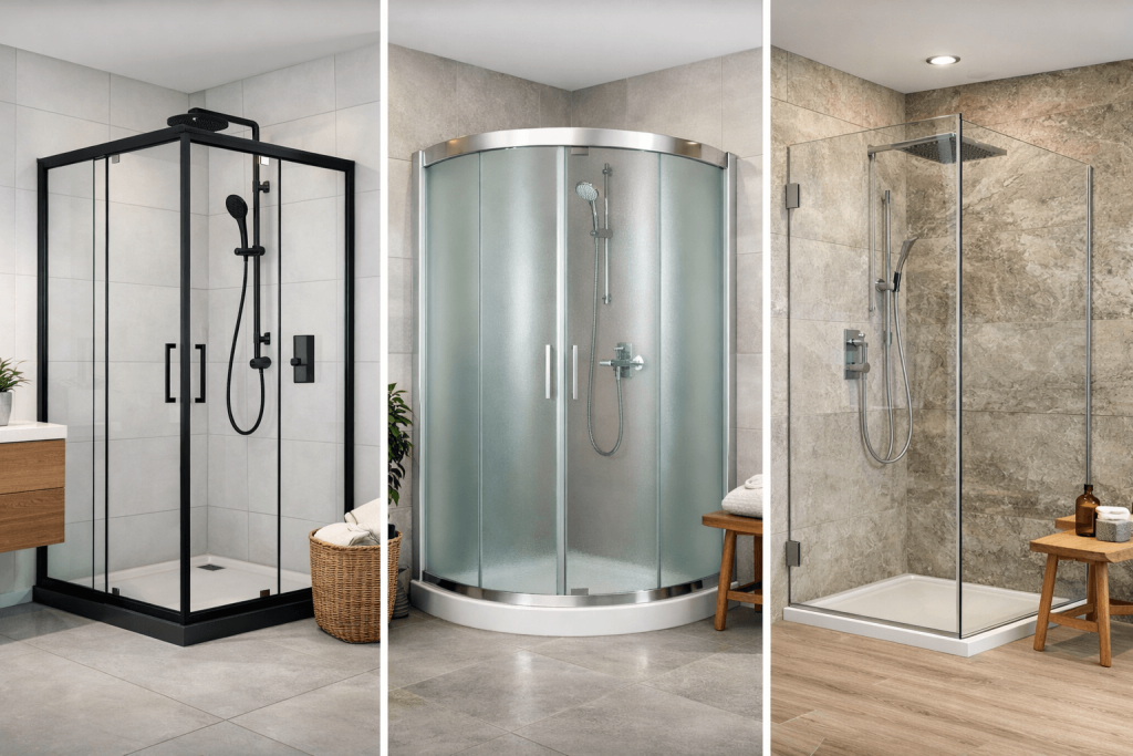 Modern duşakabin modelleri ile banyo dekorasyonu