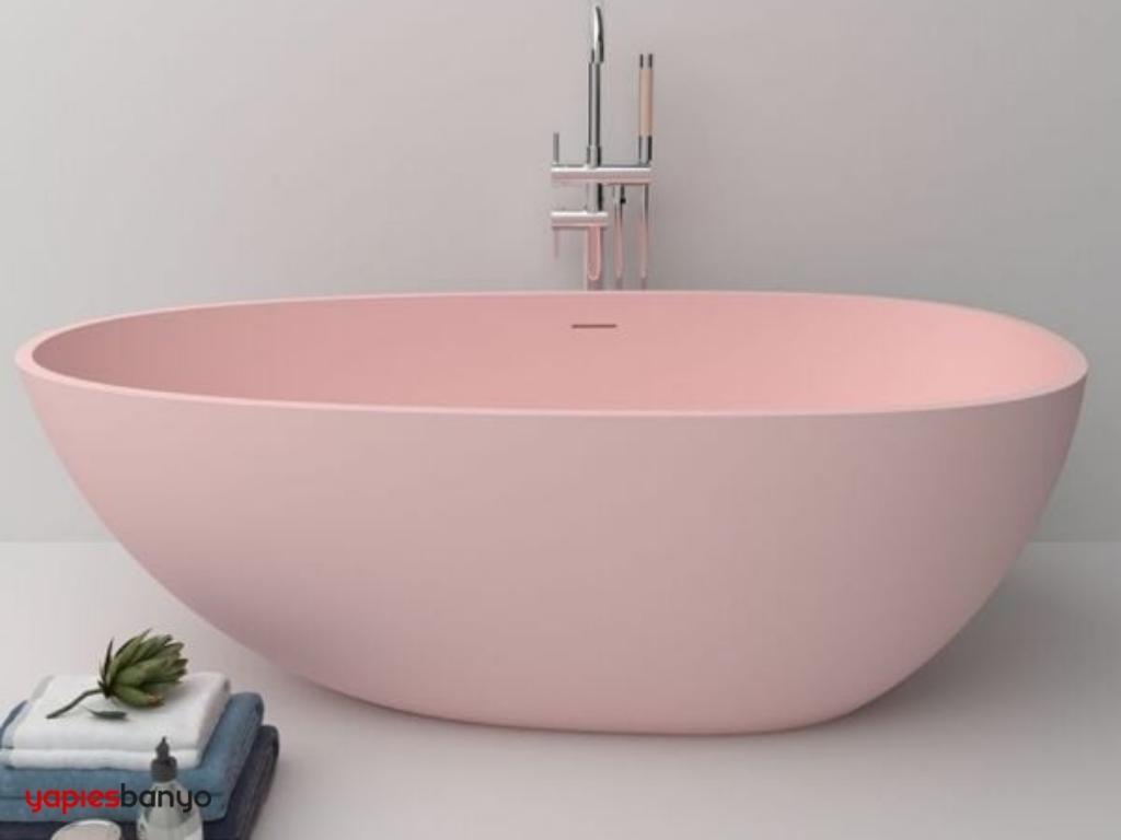 Bağımsız Pembe Renkli Küvet Tasarımı