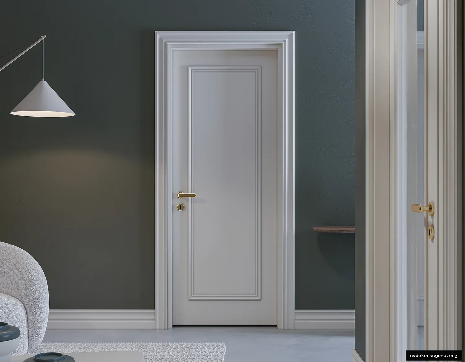 Farklı renk ve desenlerde ahşap iç kapı modelleri, modern ve klasik stil seçenekleri