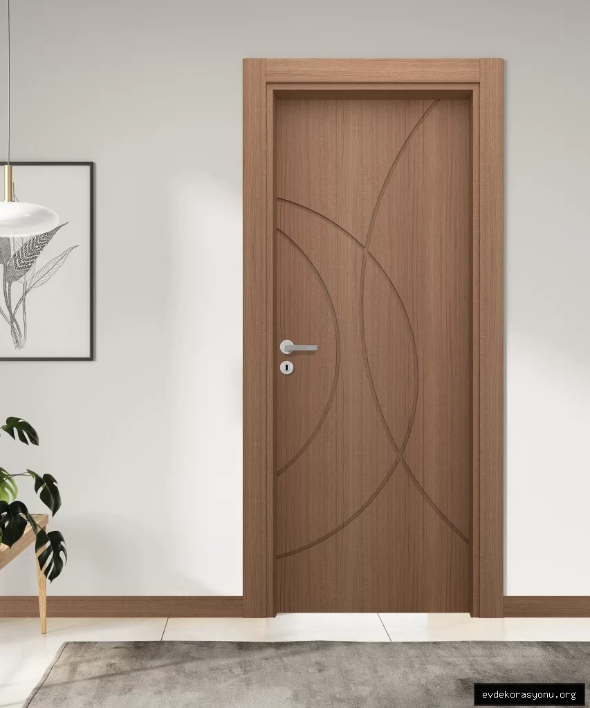 Farklı renk ve desenlerde ahşap iç kapı modelleri, modern ve klasik stil seçenekleri