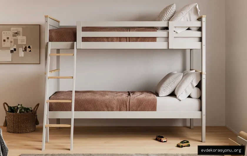 Çocuk odası ranza modelleri seçerken güvenlik, malzeme ve tasarım nasıl değerlendirilir? Doğru ranzayı bulmak için bilmeniz gereken her şey burada. Çocuk odasında ahşap ranza modeli, merdiven ve depolama çekmeceli güvenli çift katlı yatak tasarımı