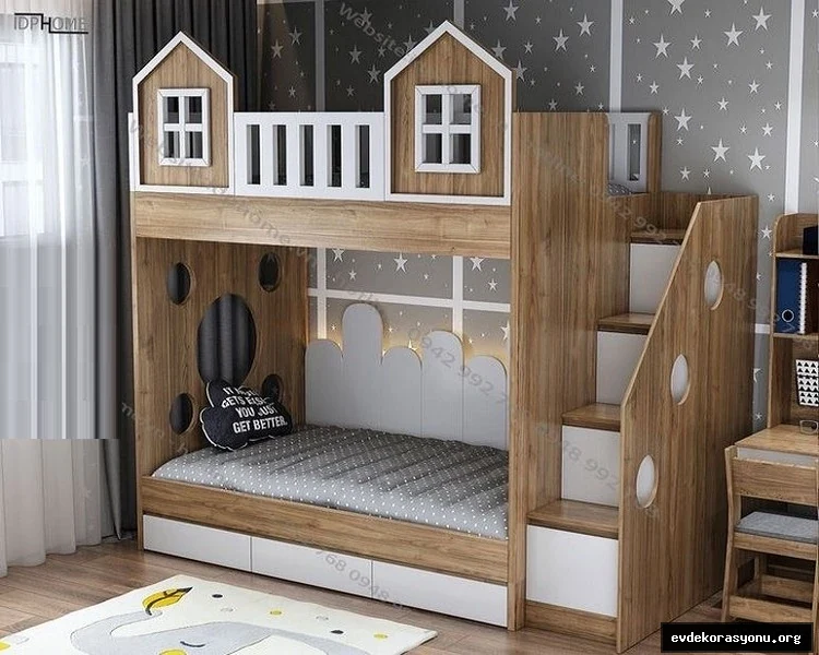 Çocuk odası ranza modelleri seçerken güvenlik, malzeme ve tasarım nasıl değerlendirilir? Doğru ranzayı bulmak için bilmeniz gereken her şey burada. Çocuk odasında ahşap ranza modeli, merdiven ve depolama çekmeceli güvenli çift katlı yatak tasarımı